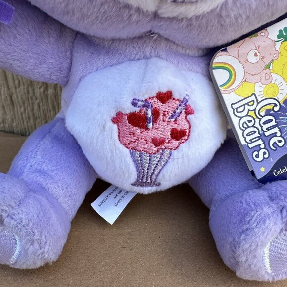 Care Bears Varsity Share Bear Celebration Collection 2004 8" Tags Plush Stuffed - Picture 3 of 8